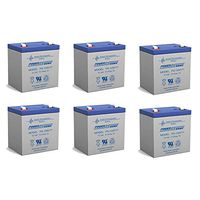 Power Sonic 12V 5Ah Replacement for MK ES5-12 Wheelchair Battery - 6 Pack
