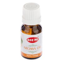 Hem Incense Aroma Oil 10 ML Mystic Amber Jasmine Musk Orange Rose Sandal Choose Scent and Quantity. (one, Mystic Orange)