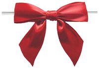 BAYWIND LTD; 3" Twist Tie Bows- 100pc (Red)