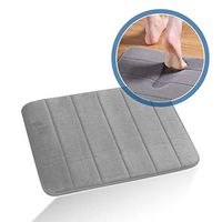 Vuffuw Non Slip Bath Mat, Memory Foam Bathroom Rugs, Absorbent Soft Tub Mat, Washable Bathroom Carpet for Bathroom, Bedroom Or Kitchen