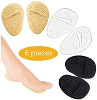 High Heel Cushions -Ball of Foot Pads- Non Slip Shoe Inserts - Forefoot Metatarsal Pads for Women & Men for Foot Pain Relief -High Heel Inserts for shoe comfort- Beige Clear Black Ball of Foot Cushion