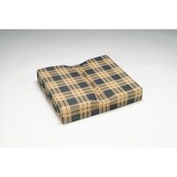 Hermell Products WC4416 Softeze Relief Cushion with Plaid Polycotton Zippered Cover