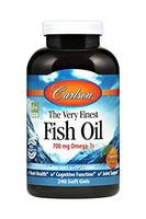 Carlson - The Very Finest Fish Oil, 700 mg Omega-3s, Norwegian, Wild-Caught Fish Oil, Sustainably Sourced Fish Oil Capsules, Orange, 240 Softgels