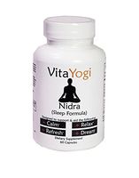 VitaYogi – Nidra – Sleep Formula with Melatonin, vitamins and minerals to aid in relaxation and promote a healthy night’s sleep. Developed for Yoga, Pilates & Athletes. 60 QTY