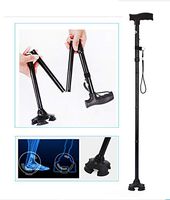 SOGG Crutches Collapsible Hiking Poles Ultralight Lightweight Telescopic Hiking Cane Grip for Walking Camping Assistive Aid for Elderly