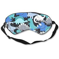 Sleep Mask for A Full Night's Sleep Dino-Mites Retro Soft Eye Mask with Adjustable Strap Ultimate Sleeping Aid/Blindfold, Blocks Light