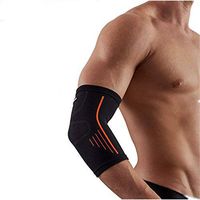 SOFIT Elbow Brace Compression Support Sleeve - Black Sports Recovery Elbow Sleeve for Tennis Elbow Golfers Elbow Workout Tendonitis Arthritis, Men Women Arm Support Elastic Sleeve