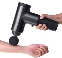 Muscle Massage Gun, Powerful Professional Personal Handheld Deep Tissue Muscle Massager, Percussion Massager for Trigger Points and Muscle Release for High Performance Athletes (Black, US Plug)