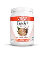 Vega Protein & Energy Cold Brew Coffee (15 Servings, 18.6 Ounce (Pack of 1)) - Plant Based Vegan Non Dairy Protein Powder, Gluten Free, Keto, MCT oil, Non GMO