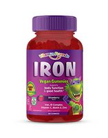 Vitamin Friends Iron Multivitamin for Kids - Organic & Vegan (60 Day Supply) Ferrous Fumarate with B-Complex, Vitamin C, Zinc, Biotin - Iron Gummies Support Kids Body Function Iron Levels & Anemia