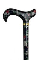 Unisex Derby Cane Blue�Bouquet�Floral Print Offset  -Affordable Gift! Item #DHAR-9167000