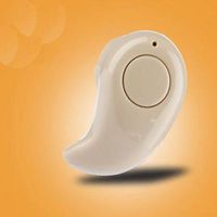 Mini Wireless Bluetooth S530 TDA Trading (TM) Stereo Earbud in-Ear Headset Earphone Earpiece All Smart Device Compatible. (Beige)