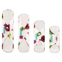 Charlie Banana 4 Feminine Pads Combo Blooms
