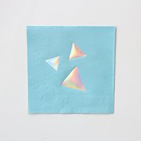 Bash Party Goods 100209 Disco Diamond Paper Napkins, Pastel Blue