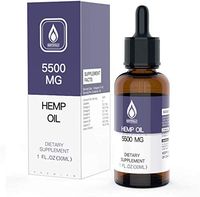 HempTotally Hemp Oil 5500mg for Pain, Stress and Anxiety Relief, All Natural Extract Helps with Mood and Sleep - Made in USA - 1 Fl Oz (30ml)