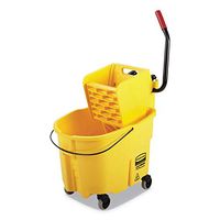 Mop Bucket and Wringer, 35 qt., Yellow