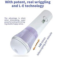 SSHOPG Realistic Voice Interactive Men Pocket Pussey Electric Powerful Telescopic Piston Toys Adullt Toys Male Relaxation Toy