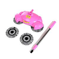 CBOKE Household Hand Broom Rotating Floor Cleaner Sweeper Multi-Functional Floor Vacuum Cleaner without Electricit Pink
