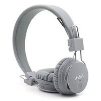 Kids Wireless Bluetooth 4.2 Headphones, GranVela X2 Lightweight Retro Foldable Multifunction Headphones with FM Radio, TF Card Mp3 Player and Microphone (Grey)