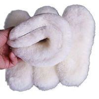 Winter Natural Soft Fur Wool Cashmere Shearling Sheepskin Insoles Warm Shoe Pad Australian Unisex Soft Warm Wool Insoles - Men's & Women's Cozy & Fluffy,US 8.5 / EU 42