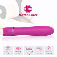 PGtoy Whisper Powerful Rocket Portable Toy Kit for Women Men, Quiet Bullet Vibrantor Bullet Viberate for Her Waterproof Ergonomic Design Rose Red