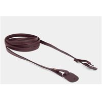 Cecilia Gallery 52" Narrow Leather Camera Strap (Brown/Red Stitching)