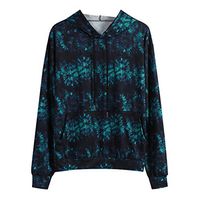 Kiminana Fashion Printed Hoodie Sweatshirts Casual Pullover Hoodie Men's Autumn and Winter tie-Dyed Hooded Sweater top Black