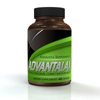 AdvantaLax Constipation Relief | Safe, Natural Laxative + Probiotics. Max. Colon Cleansing Stool Softening. Aids Colon Health