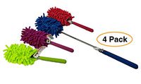 Microfiber Telescopic Extendable Duster (4 Pack) 11” Extends to 30” Long | Dust Brush Cleaner