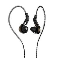 HiFiHear BLON BL03 in Ear Earphone,10mm Carbon Diaphragm Dynamic Drive Bass HiFi DJ in Ear Monitor, Diamond Mirror Process in Ear Headphone with 2pins Detachable Cable Wired Earphone (Gun No Mic)