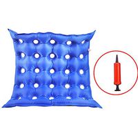 BIHIKI Medic Inflatable Air Seat Cushion with Pump,17"X17" Air Inflatable Cushion for Back Tailbone Support,Pain Relieve, Wheelchair/Office/Car Sitting,Bedsore Prevention Product