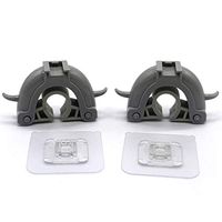 PCTC Broom Holder Wall Mount Mop Broom Holder Gripper Organizer Rake or Mop Handles