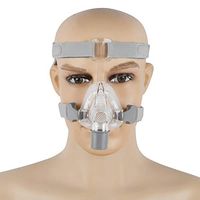 CP~AP Masks Na~sal Mask and Headgear Universal Adjustable with Head Strap Clip for Sleep Anti- snoring Treatment (M)