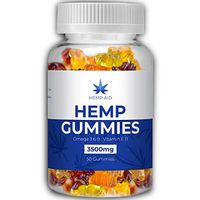 Organic Vegan Hemp Gummy 3500mg 50count / Organic Hemp Oil 100% Natural Hemp Oil Infused Gummies