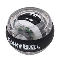 Linekong Auto-Start 2.0 Power Ball Wrist Trainer Ball Forearm Exerciser Wrist Strengthener Workout Toy Spinner Gyro Ball with LED Lights(Transparent)