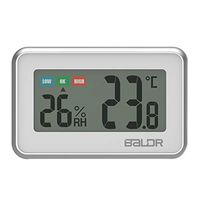 Digital Mini Indoor Thermometer Hygrometer – Fridge Thermometer With Humidity Gauge, Indoor Temperature Monitor, Magnet Attaching For Kitchen Refrigerator, Office & Greenhouse, White