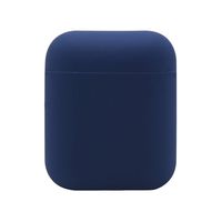 YRD TECH Case Protective Silicone Cover and Skin for Apple AirPods, Best Gift for Girls and Women-Solid Color (Dark Blue)