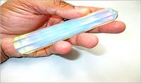 Jet Opalite Obelisk 3 inch Approx. Jumbo A+ Top Quality Energized Cleansed Charged Agate Authentic Gemstone Genuine Crystal Jet International Crystal Therapy Booklet Image is JUST A Reference