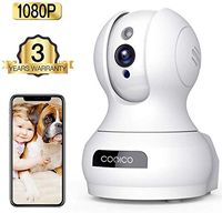 Wireless Camera, 1080P HD WiFi Pet Camera Baby Monitor, Pan/Tilt/Zoom IP Camera for Elder/Nanny Security Cam Night Vision Motion Detection 2-Way Audio Cloud Service Available Webcam White