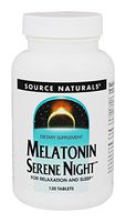 SOURCE NATURALS Sleep Science Melatonin Serene Night 3 Mg Tablet, 120 Count