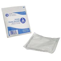 Dynarex Krinkle Super Sponges, Sterile, 6" x 6.75"