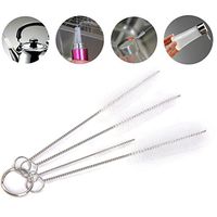 Iusun 1Set Cleaning Brushes Tea Pot Spout Bottle Mini Brush Kettle Nozzle Cleaning Kitchen Cleaner Tool (White,4Pcs)