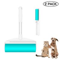 2 Pack Lint Roller Pet Hair Remover Lint Roller Cleaner for Clothes Resuable & Washable Lint Roller Cleaner for Clothes, Sofa, Car Seats