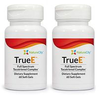 True-E Full Spectrum Vitamin E Tocotrienols & Alpha Tocopherol Complex 60 Soft Gels (2)