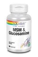 Solaray MSM and Glucosamine Capsules, 90 Count
