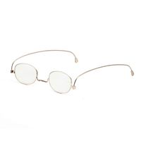 Folding Reading Glasses Blue Light Blocking Ultrathin Case Readers for Men and Women (Gold, 2.00)