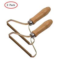 HONG 111 Lint Roller, Portable Wood Lint Ball Remover Clothes Cleaning Fuzz Shaver Restores Your Clothes and Fabrics Lint Remover Hair Removal (2 Pack)