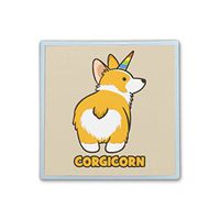 XIANN Care Contact Lens Box Holder Container Case Storage Eyecare Kit - Cute Corgi Unicorn