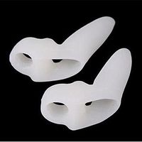 Excellent.advanced 4PCS Rapid Bunion Pain Relief Dual Loop Pad Hammer Toe Correction Thumb Hallux Valgus Bunion Corrector Splint Pad Big Toe Pain (Pack of 2 Pairs)