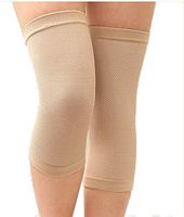 1 Pair Nylon Thin Knee Brace Men Women S M L Elastic Pad Support Compression Sleeves Fitness,Skin Color,L